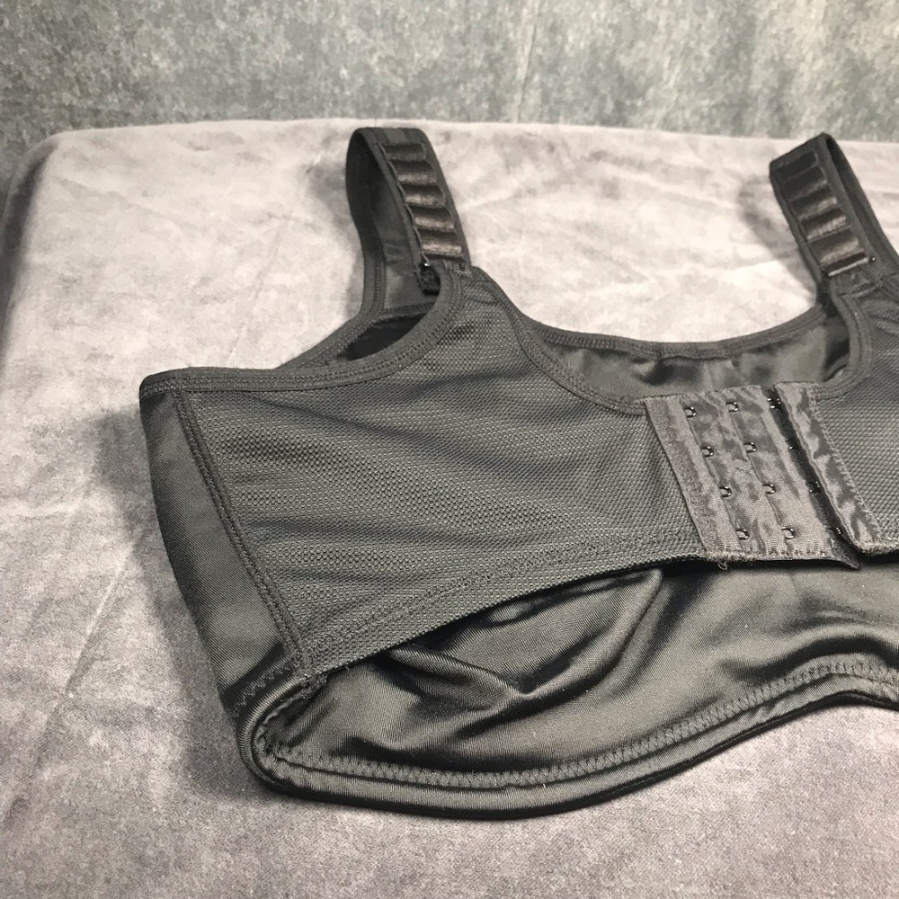 Wacoal 855170 Simone Sport Underwire Bra Black 38G Full Coverage Unlined - Picture 5 of 13